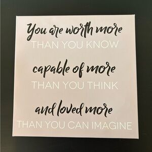 Inspirational Quote Canvas Wall Art